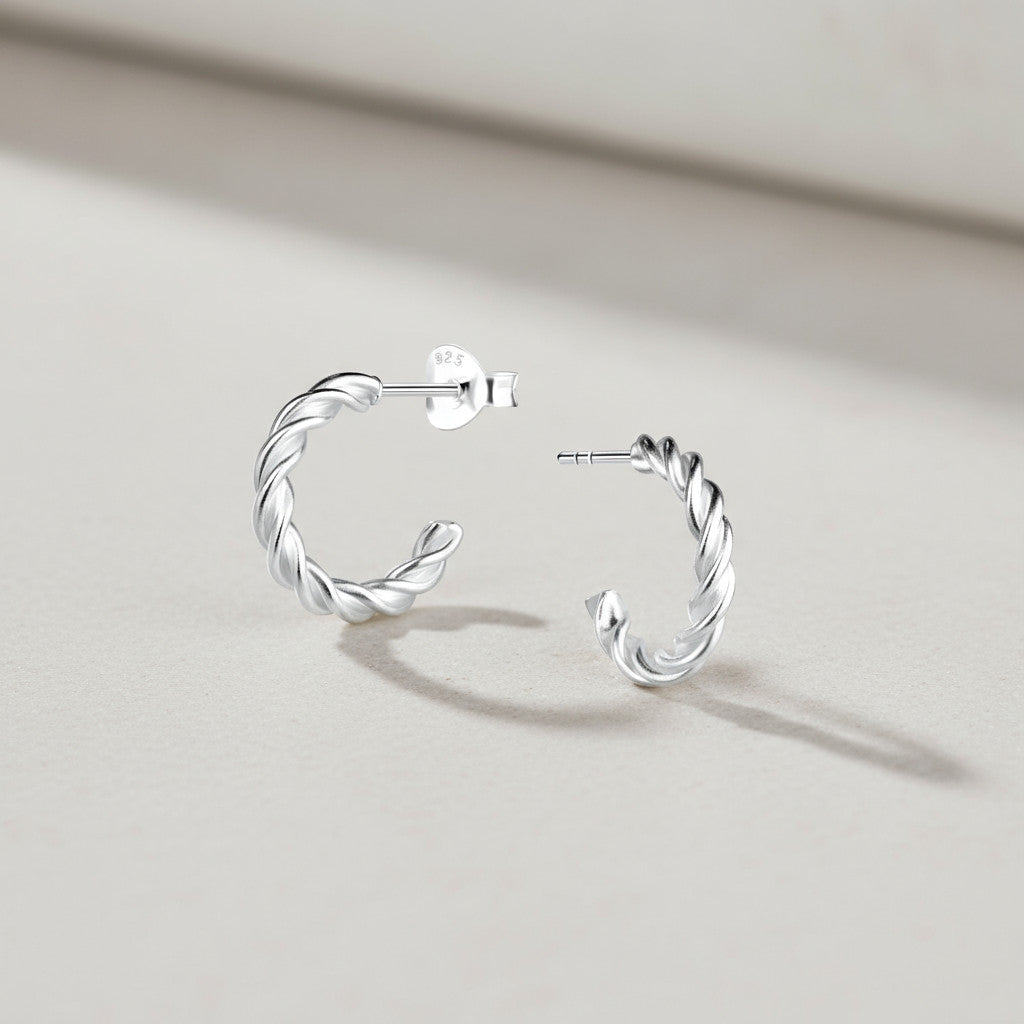 Everyday -  Half Hoop Stud Earrings